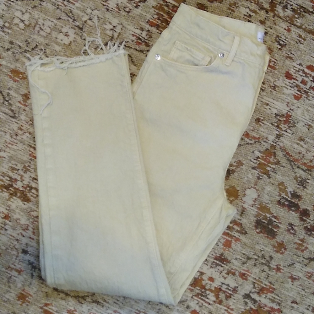 LOFT High Waist Straight Crop Pant